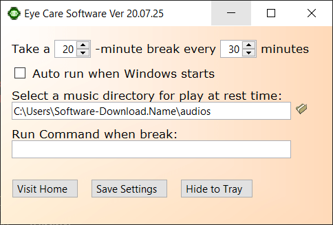 Eye Care Software for PC Windows 11